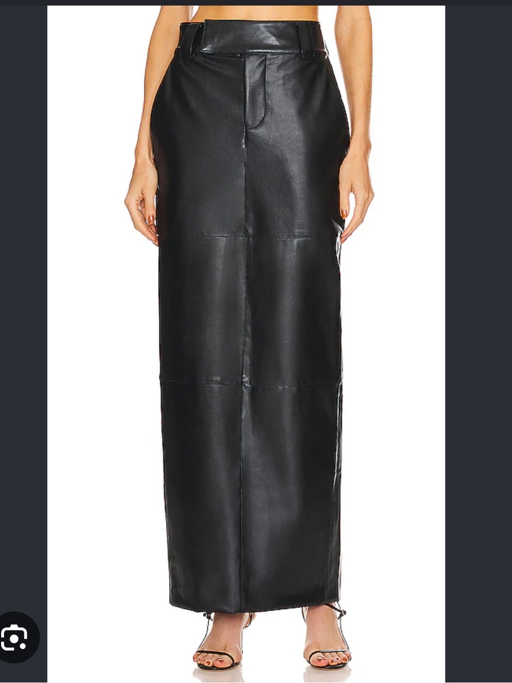 Helsa Faux Leather Maxi Skirt - M
